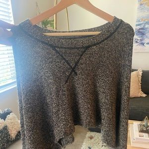 AIKO Anthropologie Cropped Knit Sweater Size S